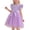 Violet, variante sur JDQJBZ Robe Sans Manches pour Filles Robe de Fête Tutu en Maille de Couleur Unie Ourlet à Volants
