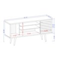 thumbnail image 4 of Manhattan Comfort Liberty 53 Inch Mid Century Modern TV Stand, Rustic Brown, 4 of 5