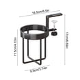 thumbnail image 3 of Desk Cup Holder Cup Holder for Desk Desk Cup Holder Clamp Desk Side Fixed Cup Holders Desk Coffee Holders Hanging Cup Holders Rack Dormitory Upper Bunk Cup Holders, 3 of 6