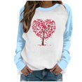 thumbnail image 2 of Meichang Chandails pour Femmes Chandail de la Saint-Valentin pour Femmes Chandail Graphique Cœur d'Amour Manches Longues Col Rond Chandail de Fête en Liquidation Cadeaux de la Saint-Valentin, 2 of 4