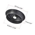 thumbnail image 2 of Unique Bargains Cable Hole Cover, 2-3/8' Plastic Desk Grommet for Wire Organizer 10 Pcs (Black), 2 of 4