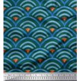 thumbnail image 1 of Soimoi polyester Crepe Fabric Scales Geometric Print Fabric by the Yard 42 Inch Wide, 1 of 3