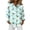 Light Blue, variant on OIOLOYJM Womens Hawaiian Shirt Hawaii Floral Print Long Sleeve T Shirts Summer Vacation Button Up Loungewear Work Sky Blue M
