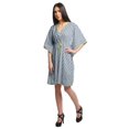 thumbnail image 3 of Moomaya Robe Courte de Caftan de Plage, Robe de Couverture Imprimée, Kaftan pour Femmes, Tenue de Plage, Couverture, 3 of 4