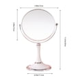 thumbnail image 3 of Dvkptbk Adjustable Normal Three Timesmagnification Double-Sided Makeup Mirror 360Rotation Folding Portable Desk Vanity Mirror with Stand Shower Shaving Cosmetic Mirror Makeup Mirror Home Decor, 3 of 8