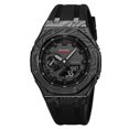 thumbnail image 1 of SKMEI 2471 Multifunctional Silicone Glow-in-the-Dark Sports Watch with 50M Waterproof, World Time, and LED Backlight, Black, 1 of 7