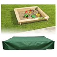 thumbnail image 2 of Sandbox Cover Waterproof UV Protection Oxford Sandbox Cover with Drawstring-Green（120x120 cm）, 2 of 3