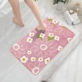 thumbnail image 2 of Rbaofujie Bedroom Rug Bathroom Floor Mat Microfiber Inkjet Printing Bathroom Absorbent Foot Mat Bedroom Door Mat Non Slip Mat Flocked Carpet Chrysanthemum Pattern Floor Mats, 2 of 6