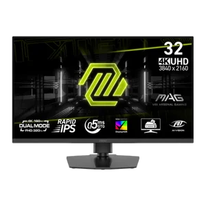 MSI 31.5" 3840 x 2160 (UHD) 160Hz UHD / 320Hz FHD 0,5 ms (GTG) Rapide IPS Moniteur de jeu Hauteur réglable (MAG 322URDF E16)