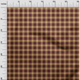 thumbnail image 3 of oneOone Georgette Viscose Light Brown Fabric Check Sewing Craft Projects Fabric Prints By Yard 42 Inch Wide, 3 of 4