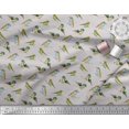 thumbnail image 2 of Soimoi Crepe Silk Fabric Flycathcer Bird Decor Fabric Printed Yard 42 Inch Wide, 2 of 5