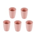 thumbnail image 2 of SuoKom Plastic Cups Reusable, Cup Set of 5 Multicolor Straw Cups for Kitchen, Office, Travel, Drinking Cups & Stackable Drinking Glasses, Plastic Tumblers, 2 of 8