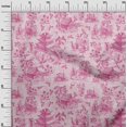thumbnail image 3 of oneOone Georgette Viscose Pink Fabric Asian Japanese Pattern Sewing Craft Projects Fabric Prints By Yard 42 Inch Wide, 3 of 4