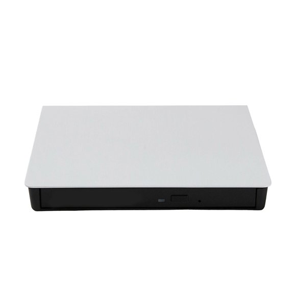 External USB Powered Optical DVD Drive Plug and Play Portable Desktop Peripheral for Laptop All in One PC Home Data Backup Media Install