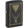 thumbnail image 1 of 2024 Zippo Design de Billard, Noir Craquelé Mat, Carte : 27,16 $, 1 of 5