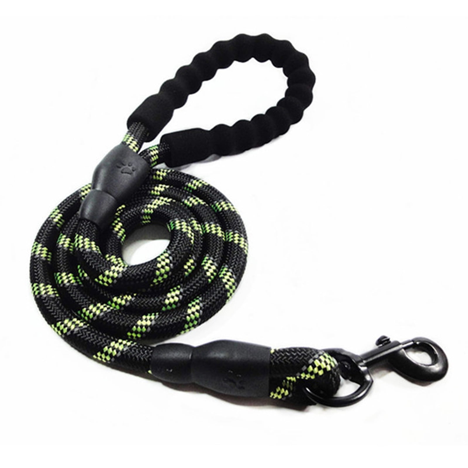 Yeacher 5ft Reflective Dog Leash Strong Dog Leash with Comfortable Padded Handle Traction Rolled Dog Leads -Slip Handle Dog Leash Rope for Large and Medium Pets