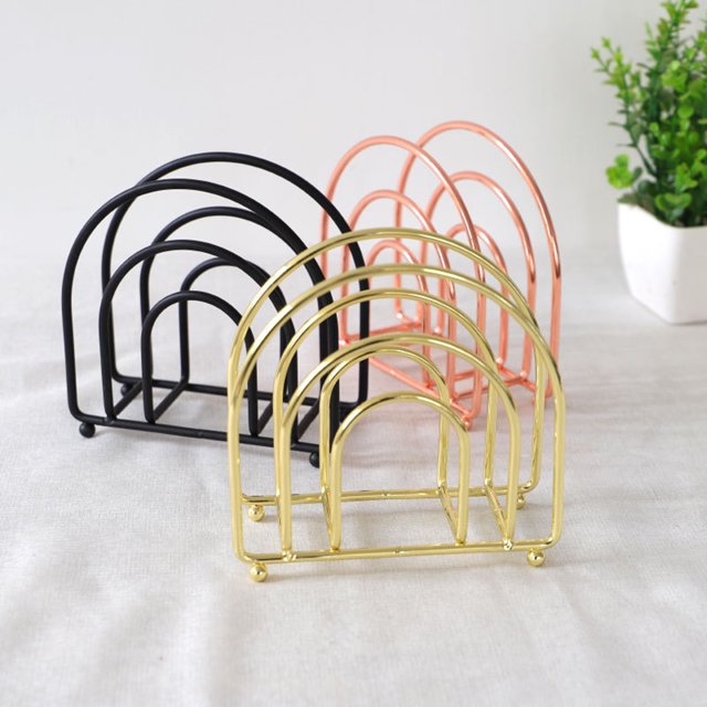 YAOMOBB Porte-Serviettes de Table Moderne en Fer, Porte-Serviettes Vertical Gain de Place pour Cuisine Table à Manger