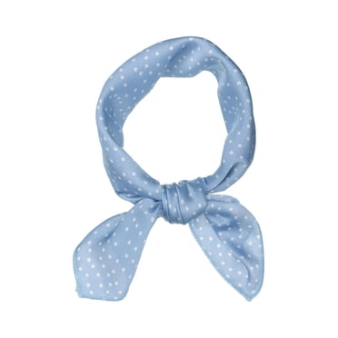 INSPIRE CHIC Women's Halloween Polka Dot Scarf Square Neck Scarves Neckerchief 50cm Headscarf Blue
