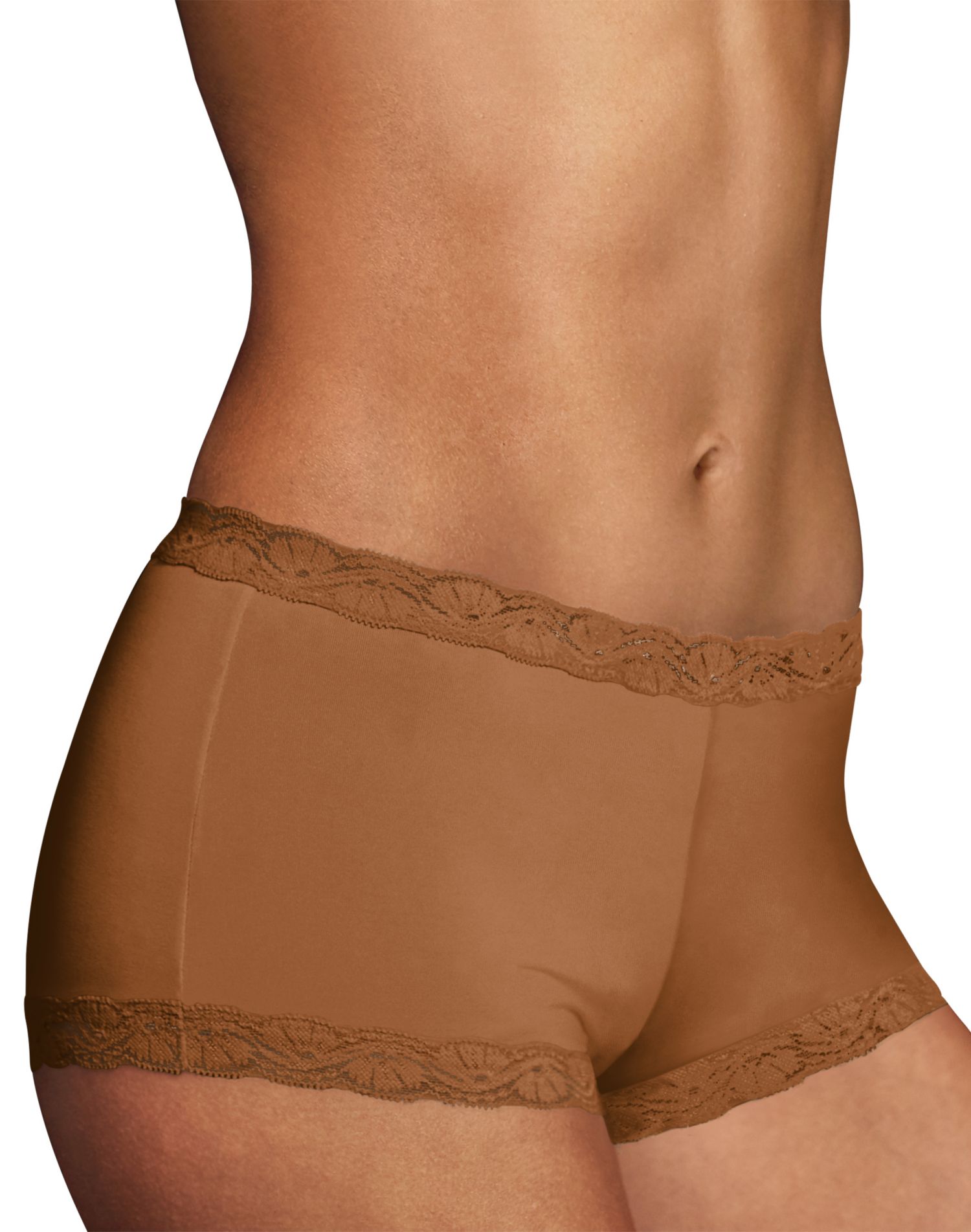 Maidenform Womens One Fab Fit Microfiber and Lace Boyshort - Best-Seller, 8