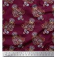 thumbnail image 1 of Soimoi polyester Crepe Fabric Artistic Paisley Print Fabric by Yard 52 Inch Wide, 1 of 3