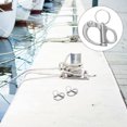 thumbnail image 4 of KAKOWELY rope end snap hook 2pcs Rope End Snap Hook Quick Release Carabiner Mini Shackle Shackles Swivel Shackle Stainless Steel Quick Release Spring Shackle For Sailboats, 4 of 4