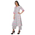 thumbnail image 3 of Moomaya Ensemble Décontracté en Viscose Style Santoon pour Femmes, Ensemble Palazzo 2 Pcs, Robe, Tenue Ethnique, 3 of 5