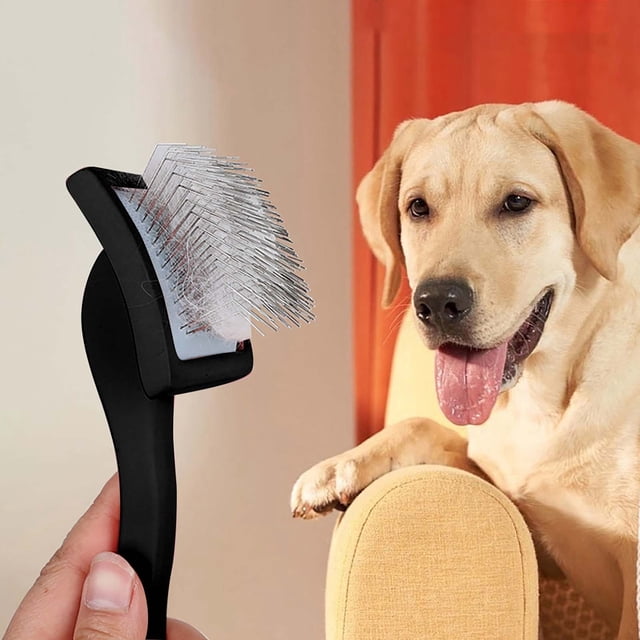 WIFKLSIIPG Pet Comb Pet Brush Rake Comb Dog Grooming Comb Metal Fine Needle Comb Floating Hair Removal Pet Supplies