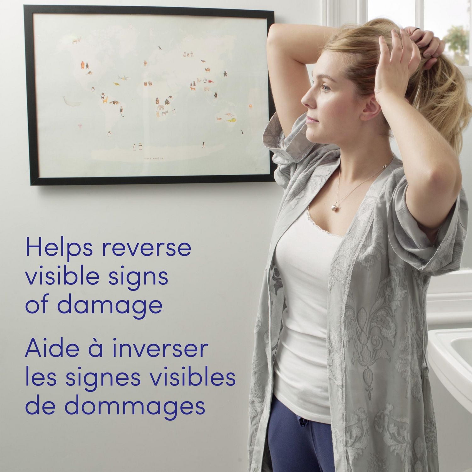 Dove Masque Sérum 10-en-1 Liaisons Fortes pour Cheveux Traités Chimiquement, 260 g