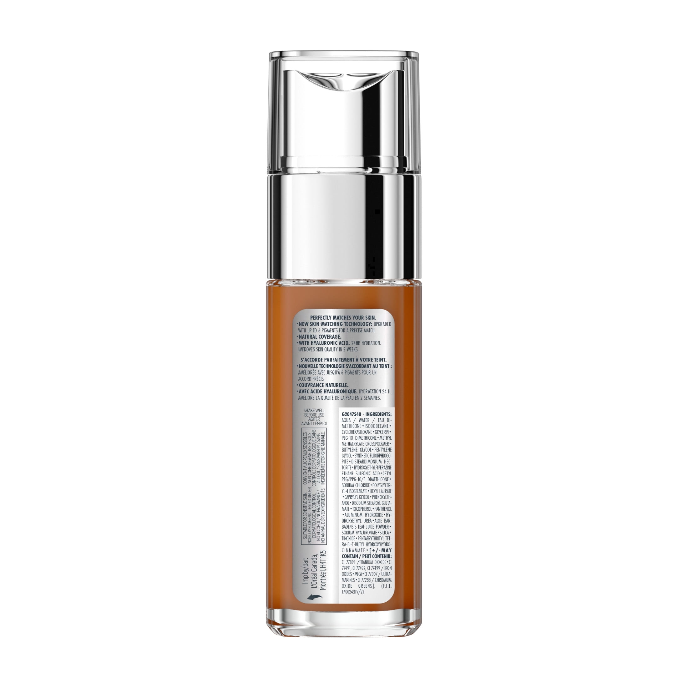 L'Oréal Paris Fond De Teint True Match, Avec Acide Hyaluronique et Soins Hydratants