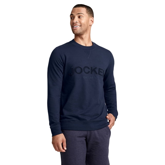 Jockey Lightweight Cotton Blend Fleece Crew Sweatshirt