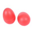 thumbnail image 4 of 2 Paires de Maracas Musicaux en Plastique à Percussion en Forme d'Oeuf Rouges, 4 of 7