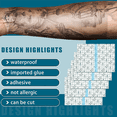thumbnail image 4 of 150 Pieces Shower Waterproof Patch Disposable Transparent Stretch Bandage Shield Cover for Tattoos Swimming Showering, 4 of 6