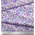 thumbnail image 3 of Soimoi Polyester Crepe Fabric Leaves & Floral Artistic Print Fabric by Yard 52 Inch Wide, 3 of 4