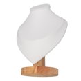 thumbnail image 2 of Support de Buste de Bijoux, Support de Collier Résistant aux Rayures en Bois Élégant Multifonction pour Magasin de Bijoux pour Salon Professionnel Blanc, 2 of 8