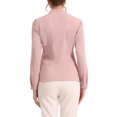 thumbnail image 4 of INSPIRE CHIC Chemise Élégante à Manches Longues Col en V pour Femmes P Gris Rose, 4 of 6