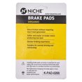 thumbnail image 2 of Niche Front Brake Pad Set for Yamaha YZF R6 Organic Motorcycle 4 Pack 519-KPA2481D, 2 of 5