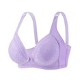 thumbnail image 4 of Besolor Bras for Women Button Front Closure Wireless Full Coverage Underwear Cozy Breathable Liftup Bralettes, 4 of 5