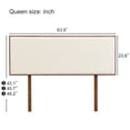 thumbnail image 4 of Euroco Bamboo Adjustable Queen Size Headboard, Beige, 4 of 6
