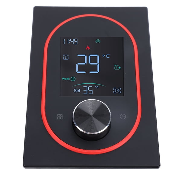 Smart Color Thermostat Touchscreen Electric Heater Thermostat Programmable Bluetooth Temperature Regulator for Home Office Hotel AC 95240V