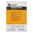 thumbnail image 2 of Niche Rear Brake Pad for Harley-Davidson Street Glide Semi-Metallic Motorcycle 519-KPA2468D, 2 of 5