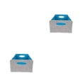 thumbnail image 4 of Ruiboury Multi Storage Baskets Organizer For Cables Toys Collapsible For Easy Gray+blue 30x24x15cm 2Set, 4 of 6