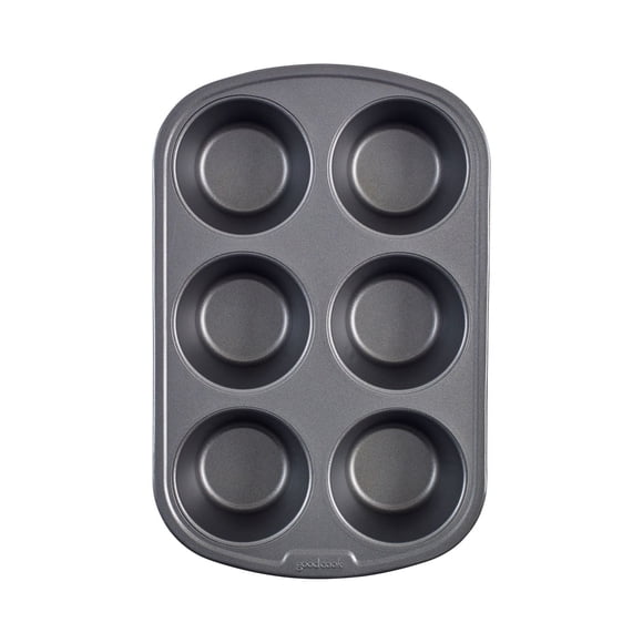 Goodcook Non-Stick Texas Muffin Pan, 6 Cup