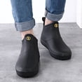 thumbnail image 4 of Bottes de Pluie Courtes Imperméables pour Hommes XZNGL, Mode Décontractée, Extérieur, à Enfiler, Chaussures d'Eau, 4 of 9