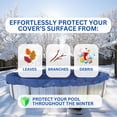 thumbnail image 2 of Swimline Hydrotools Leaf Net Winter Pool Cover for 33 Ft Above Ground Pools, 2 of 7