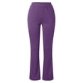 thumbnail image 5 of TIMIFIS Pantalon Évasé Noir pour Femme Mode Décontractée Tempérament Couleur Unie Tricoté Micro Pull Coupe Ajustée Pantalon Évasé, 5 of 5