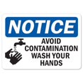 thumbnail image 1 of SignMission OS-NS-A-1218-25583 OSHA Remarque Signe en Aluminium - Éviter la Contamination, 1 of 1
