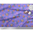 thumbnail image 3 of Soimoi Cotton Poplin Fabric Leaves & Floral Print Fabric by Yard 56 Inch Wide, 3 of 5