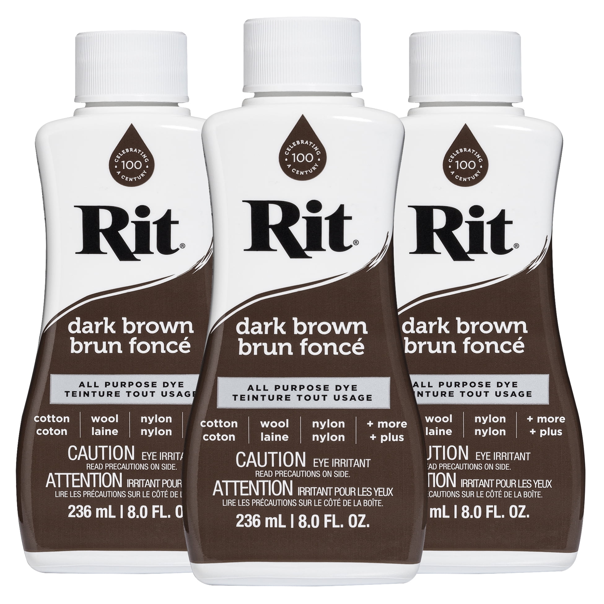 RIT All Purpose Liquid Dye, Dark brun, 236 mL (8 oz)