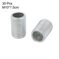 thumbnail image 2 of Unique Bargains 30Pcs M10 Full Threaded Lamp Nipple Pass-Through Pipe Connector 15mm Length, 2 of 2