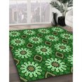 thumbnail image 3 of Ahgly Company Tapis d'Intérieur Lavable en Machine Carré Vert Forêt Foncé, 6 Pieds Carré, 3 of 7